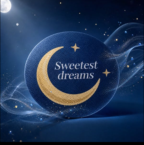 Melara Sleep Patch with a golden crescent moon โ sweetest dreams